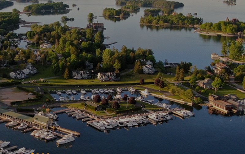 Alexandria Bay waterfront and docks