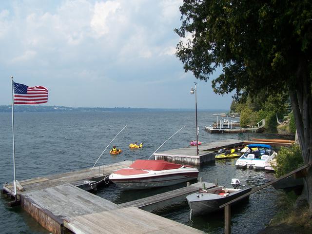 Docks on the St. Lawrence River